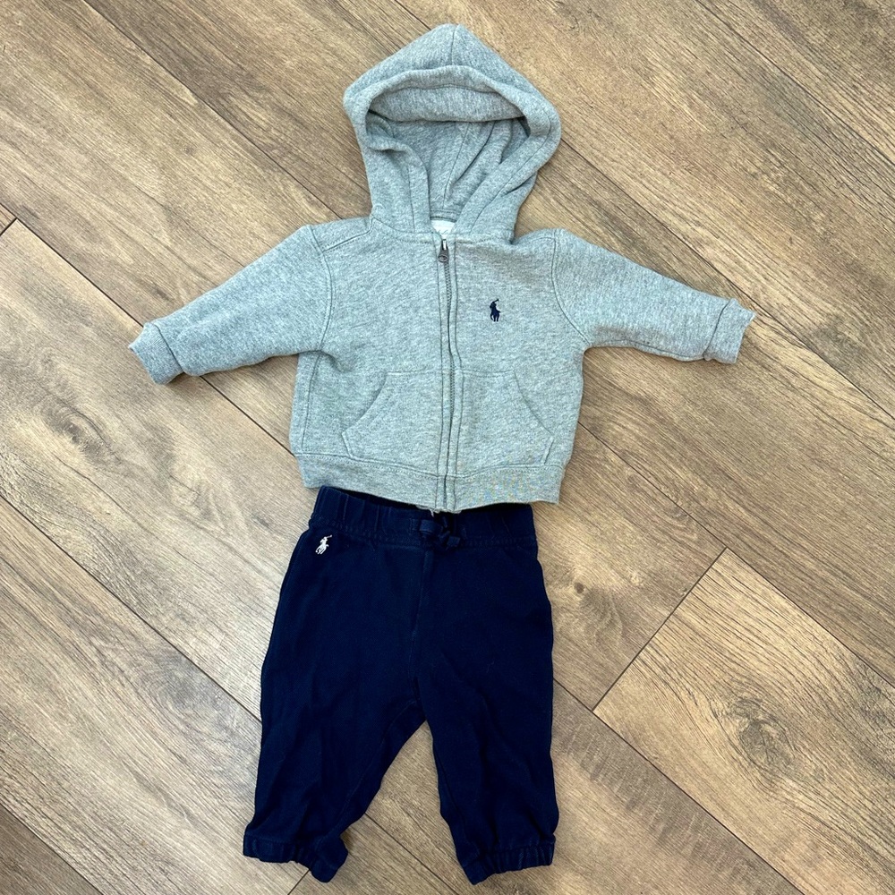 Boys polo Ralph Lauren jogger set for baby